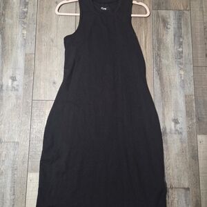 Elegant Black Midi Dress